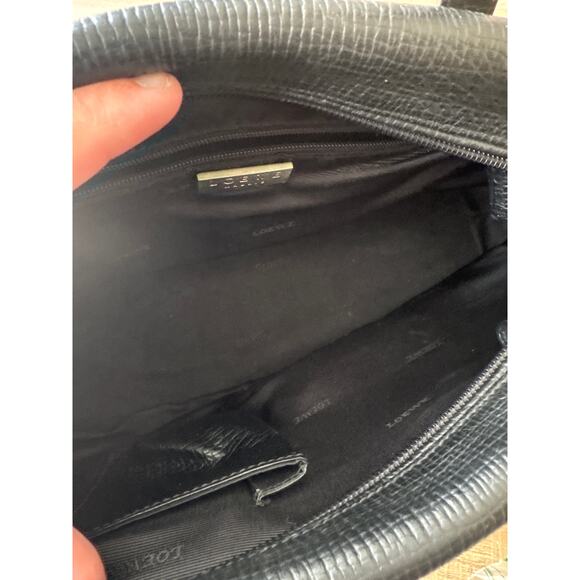 Vintage Loewe Designer Boston Leather Top Handle Mini Bag in Black Quiet Luxury - Picture 3 of 8